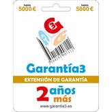 EXTENSION DE GARANTIA 3 AÑOS LIMITE MAXIMO 5000 EUROS