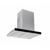 CAMPANA DECORATIVA INOX CON FRONTAL NEGRO 60 cm TEKA DLH686T 40487180