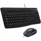 TECLADO+RATON LOGITECH MK120 CON CABLE USB