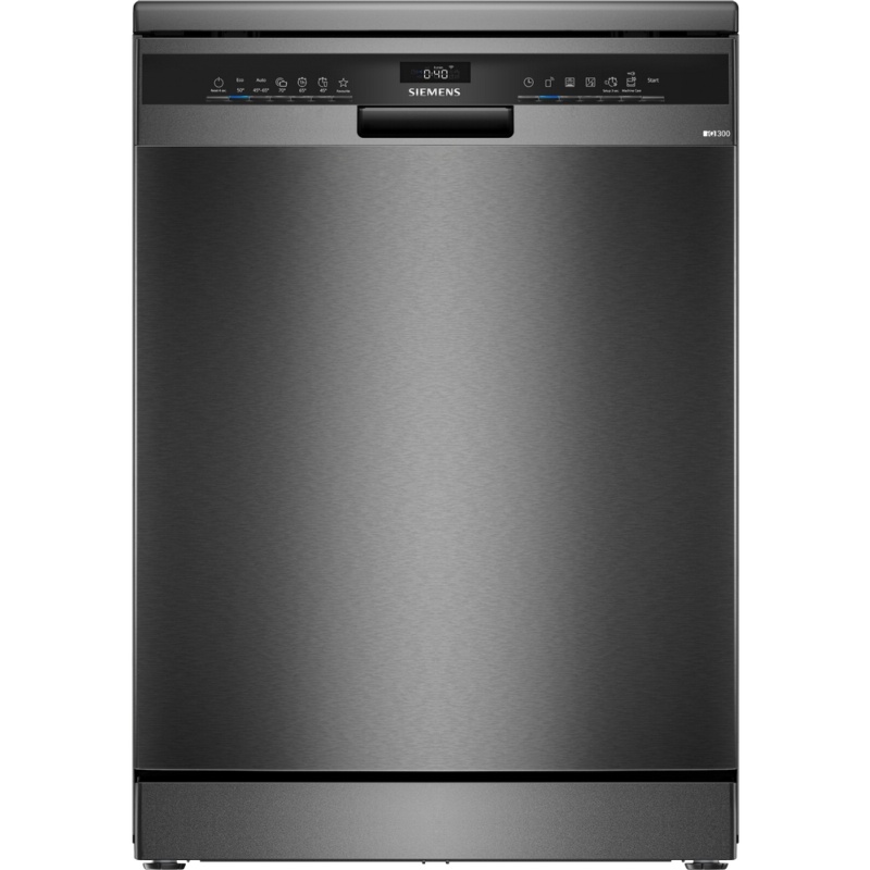 LAVAVAJILLAS 14 SERVICIOS BLACK INOX CON 3ª BANDEJA SIEMENS SN23EC03ME