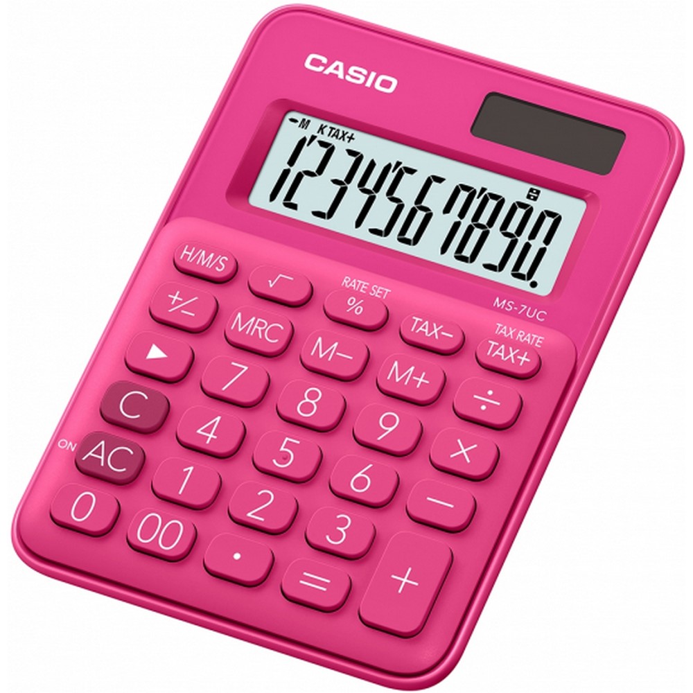 CALCULADORA CASIO MS-7UC-RD ROSA