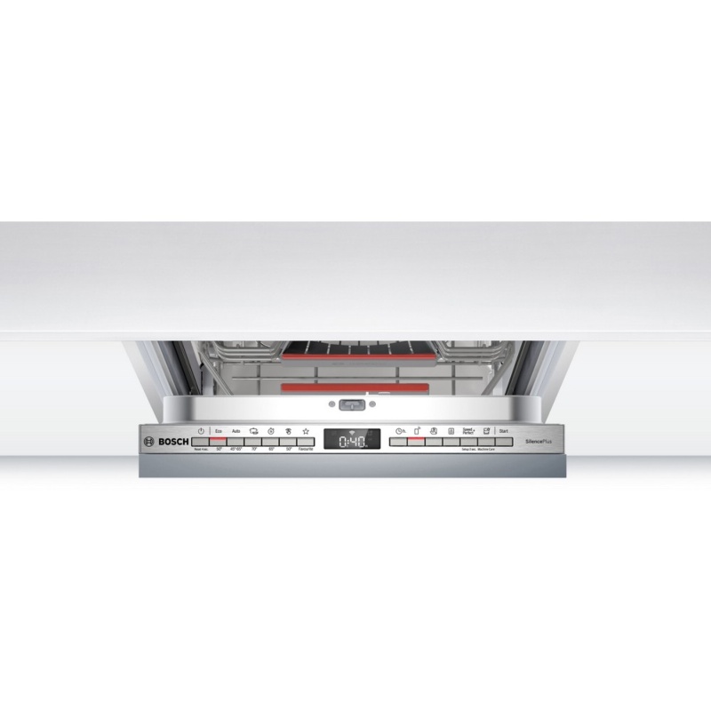 LAVAVAJILLAS INTEGRABLE 45 cm CON 3ª BANDEJA Home Connect BOSCH SPV4EMX25E 1