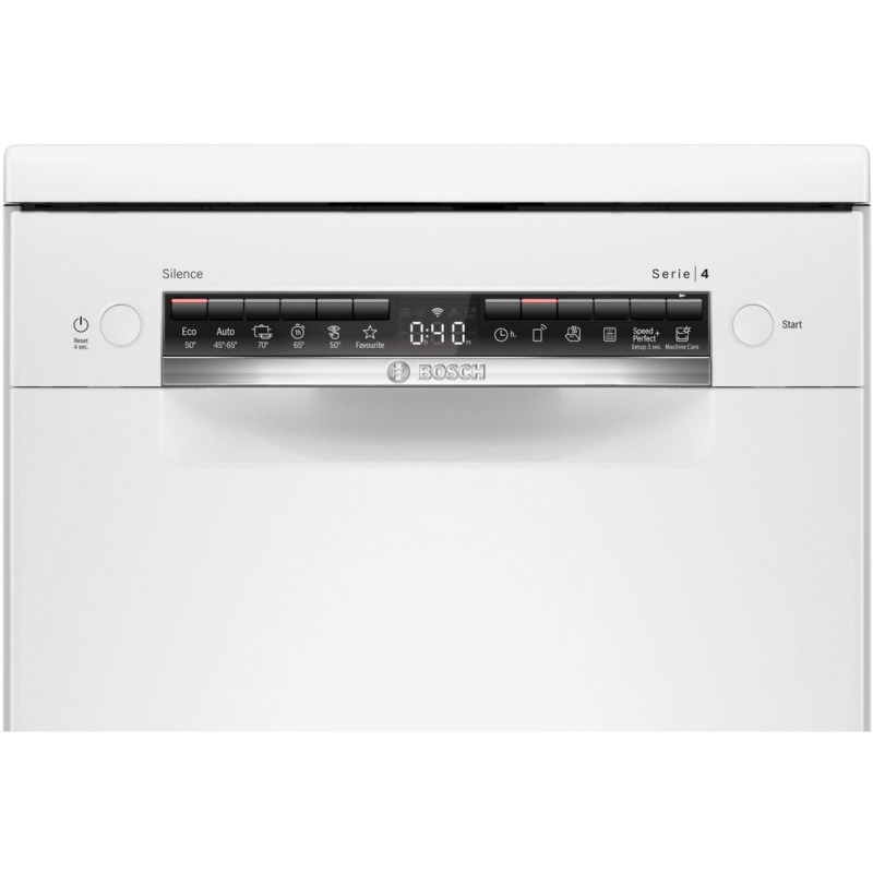 LAVAVAJILLAS 45 cm BLANCO CON 3ª BANDEJA Home Connect BOSCH SPS4EMW61E 1