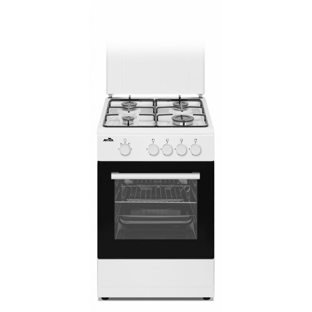 COCINA DE GAS BLANCA 4 FUEGOS ARTICA AKF5055W