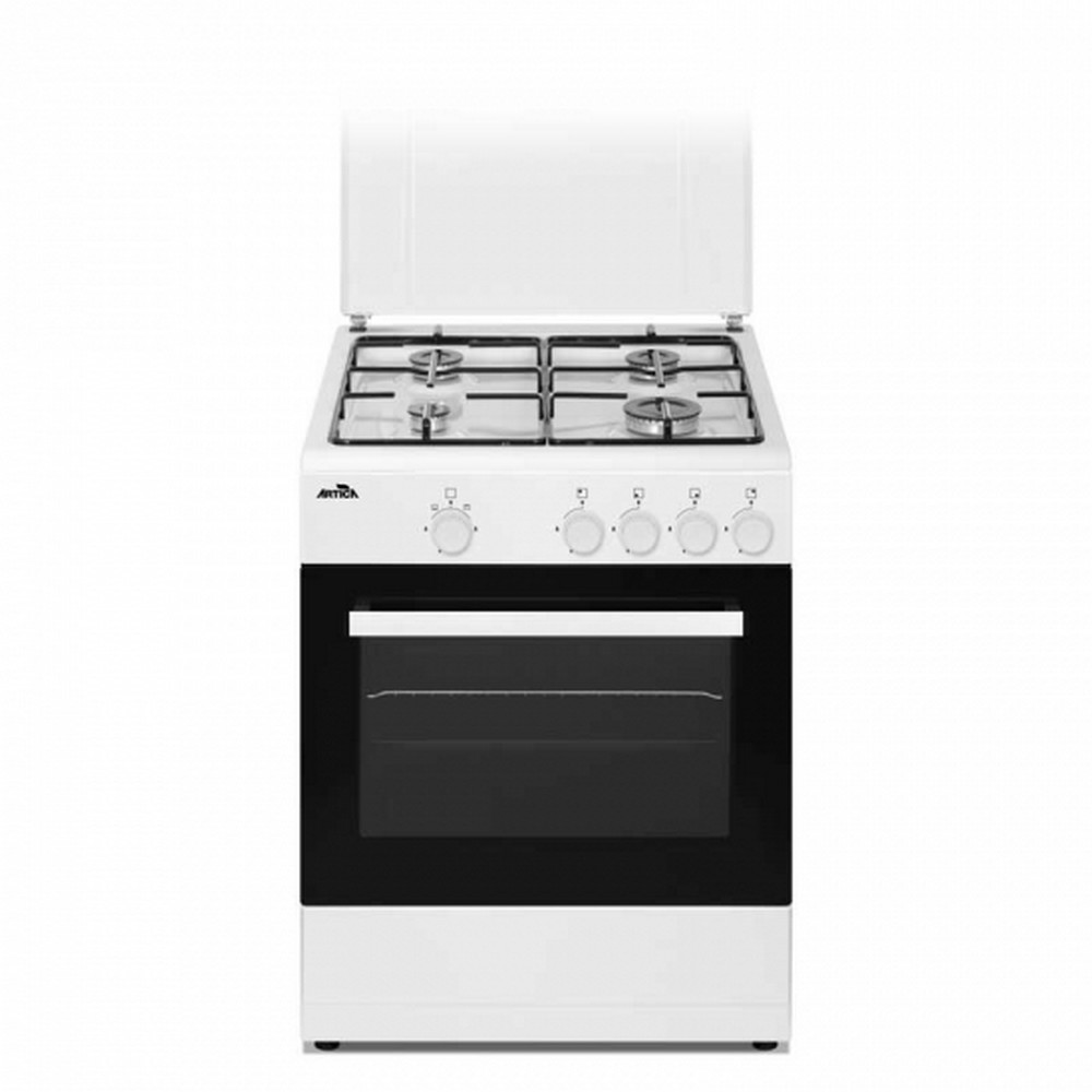 COCINA DE GAS BLANCA 4 FUEGOS ARTICA AKF6060W