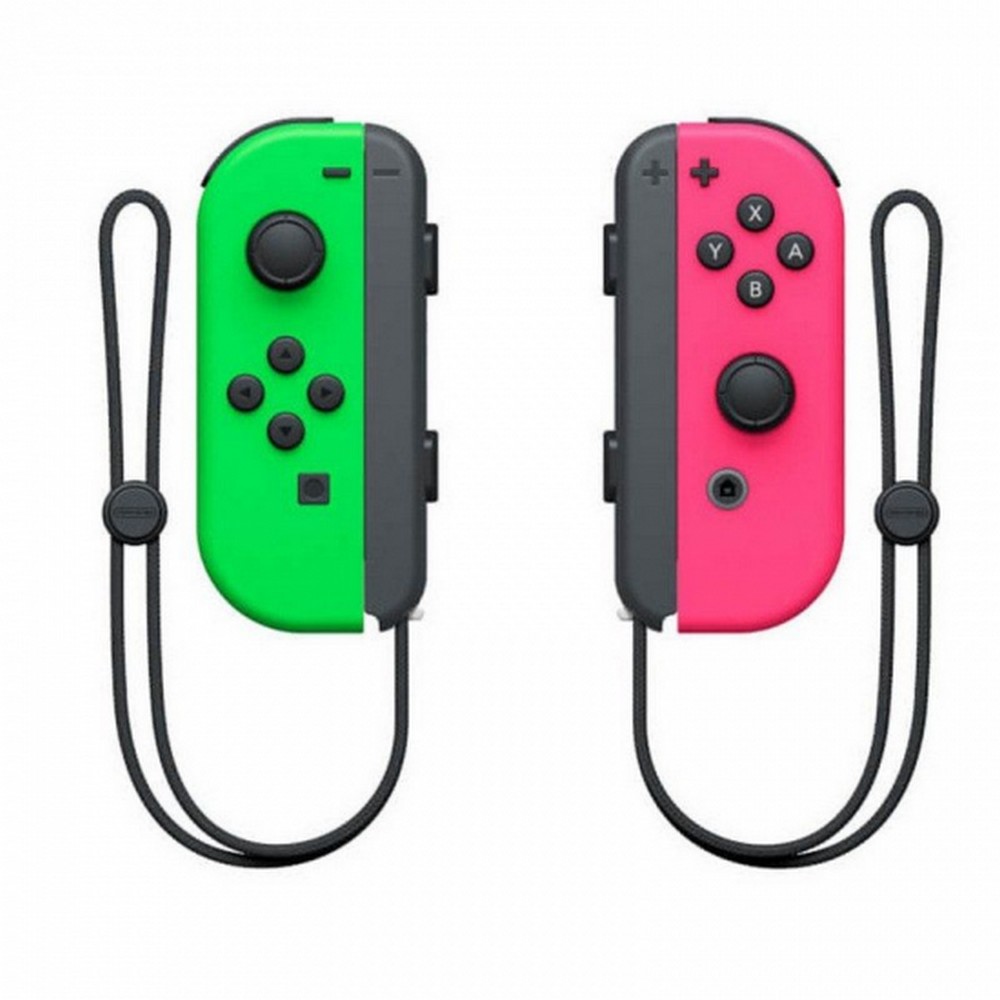 MANDO NINTENDO SWITCH SET IZQ/DER VERDE NEON/ROSA