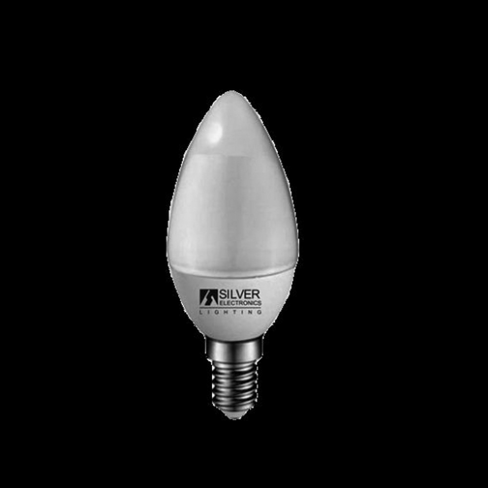 BOMBILLA SILVERELECTRONICS ECO 5W E14 VELA 6000K