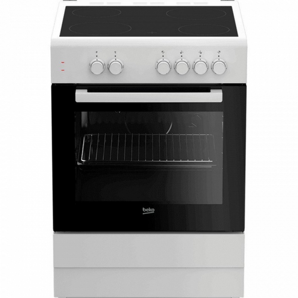 COCINA VITROCERAMICA BLANCA 4 FUEGOS BEKO FSS67000GW