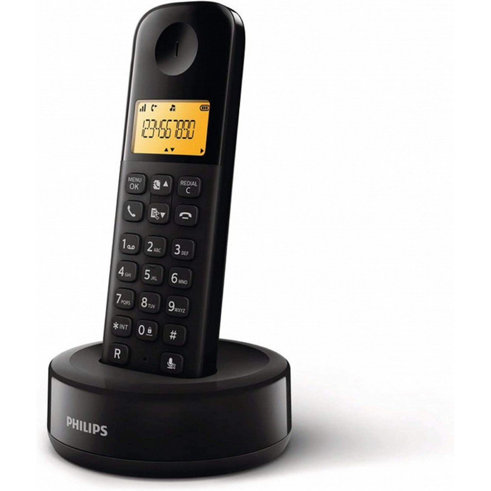 TELEFONO DECT PHILIPS D1601B SINGLE NEGRO