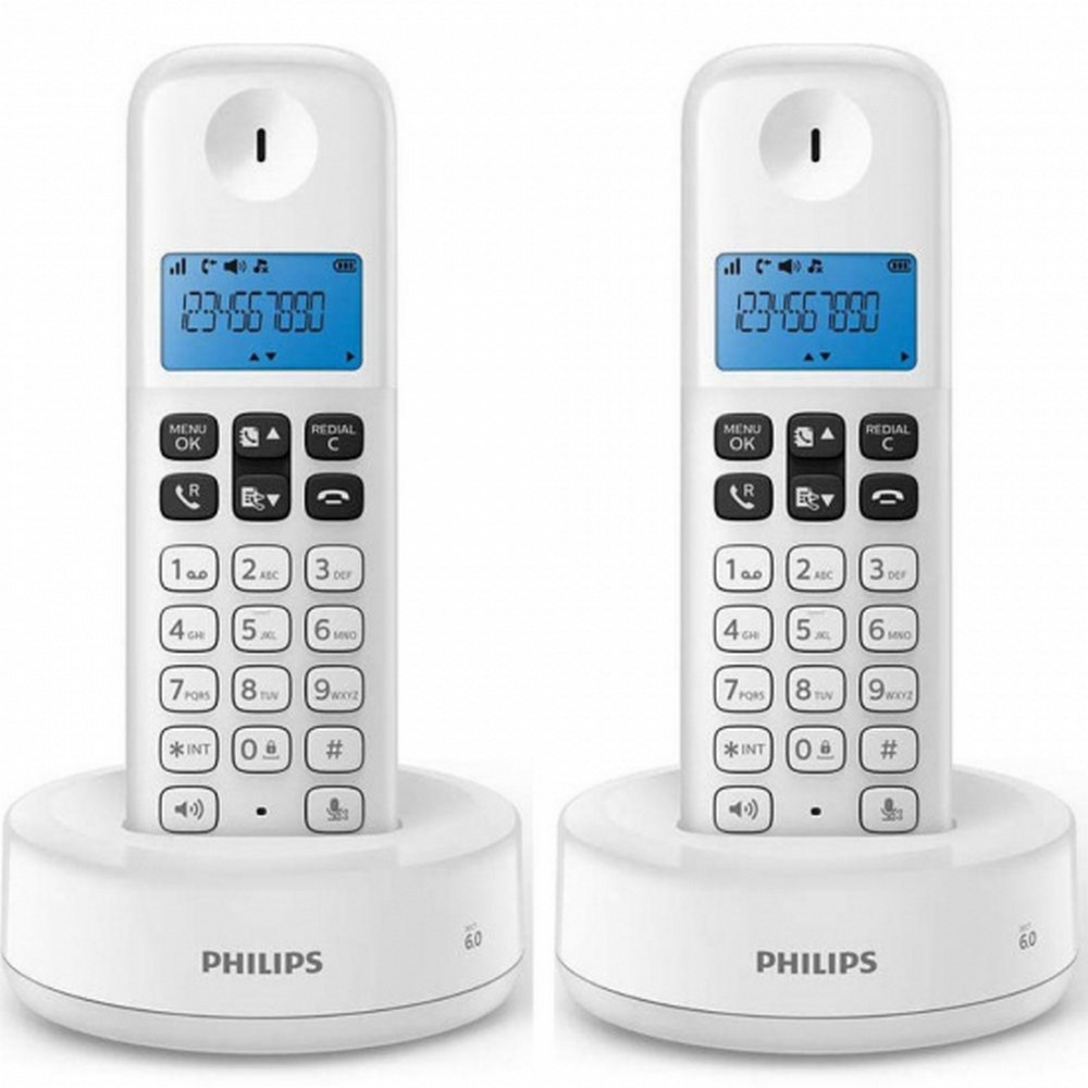 TELEFONO DECT PHILIPS D1612W DUO WHITE