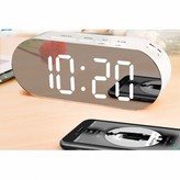 RADIO RELOJ INNOVA ESPEJO RADIO 2 USB CARGA