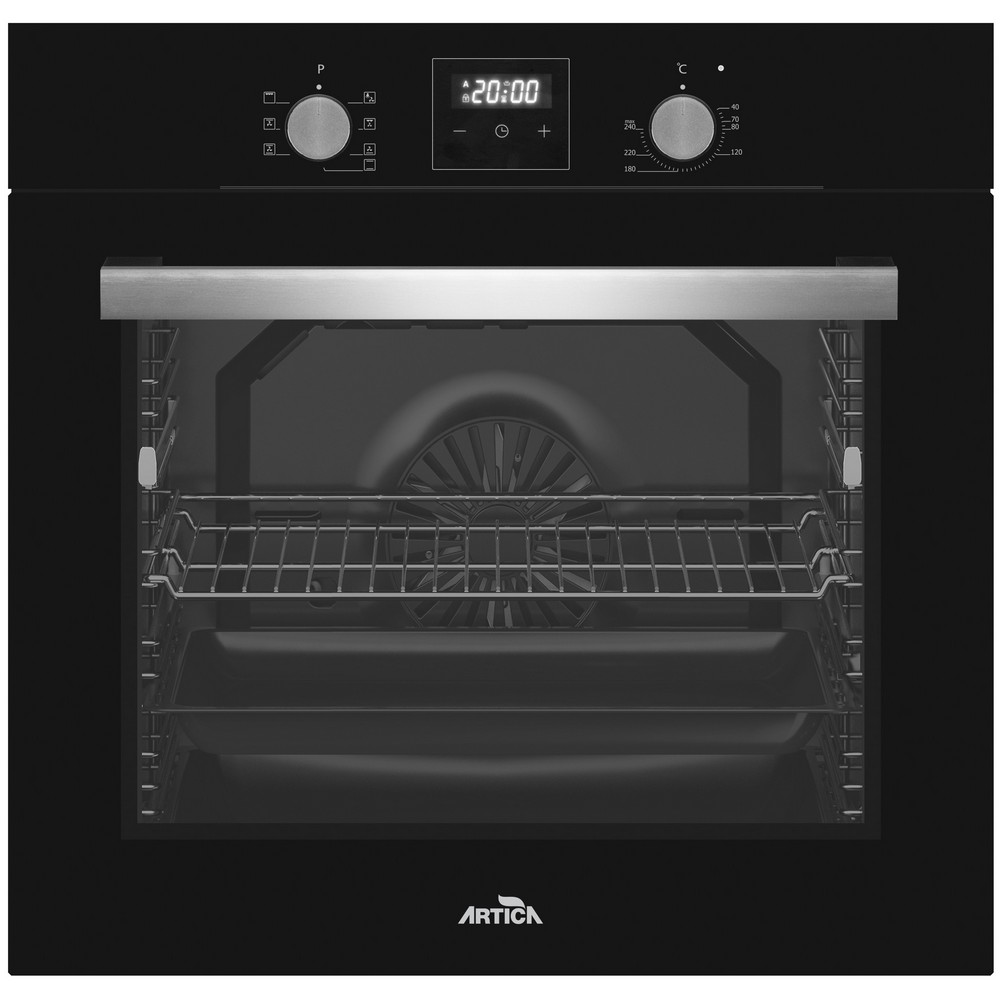 HORNO MULTIFUNCION CRISTAL NEGRO ARTICA AHB8228BK