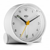 RELOJ DESPERTADOR BRAUN BC01W CLASICO ANALOGICO BLCO