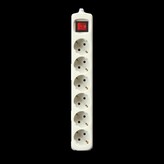 REGLETA SILVERSANZ 6 TOMAS BLANCA INTERRUPTOR 1,5M