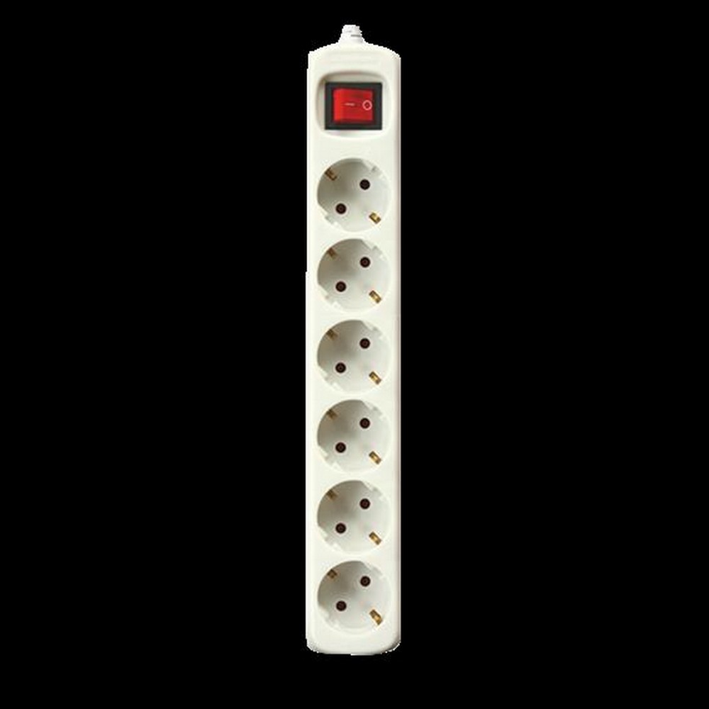 REGLETA SILVERSANZ 6 TOMAS BLANCA INTERRUPTOR 3M - Ítem