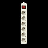 REGLETA SILVERSANZ 6 TOMAS BLANCA INTERRUPTOR 3M