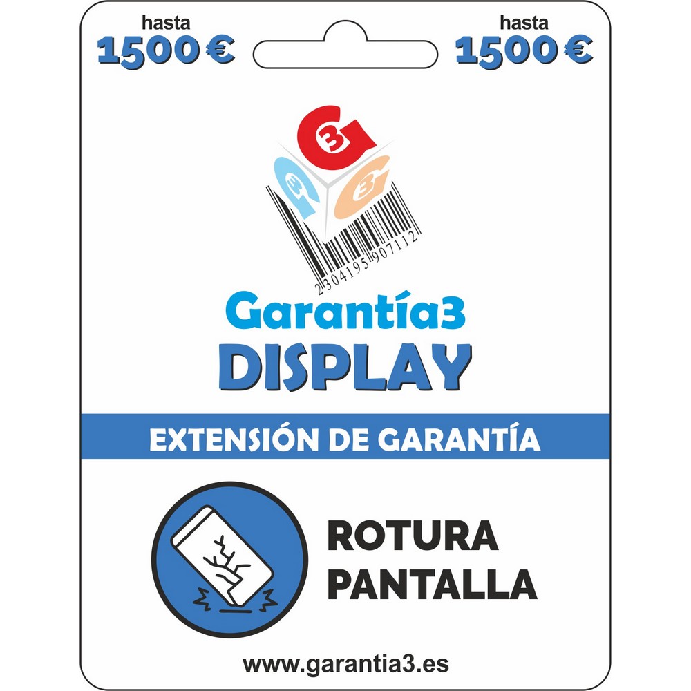 GARANTÍA3 DISPLAY reparacion exclusiva de pantallas. Tope maximo 1500€