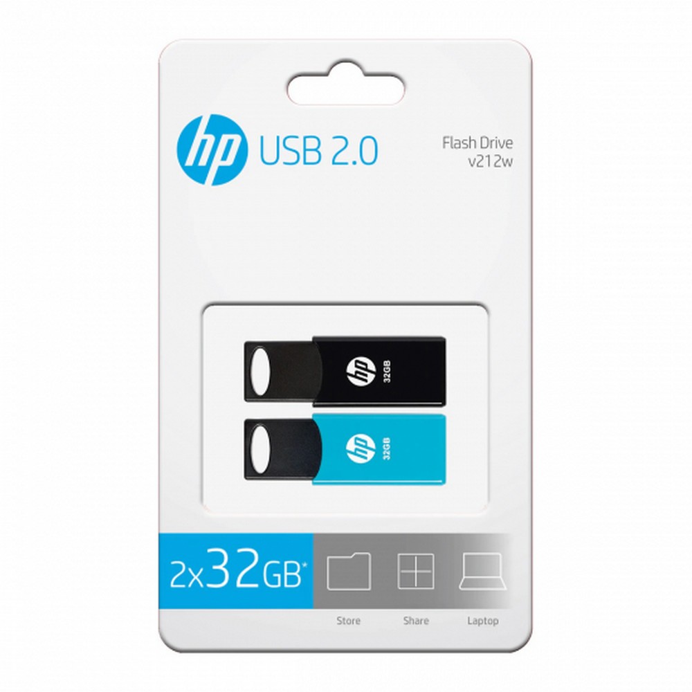 MEMORIA USB HP 212 2X32GB 2.0 TWIN