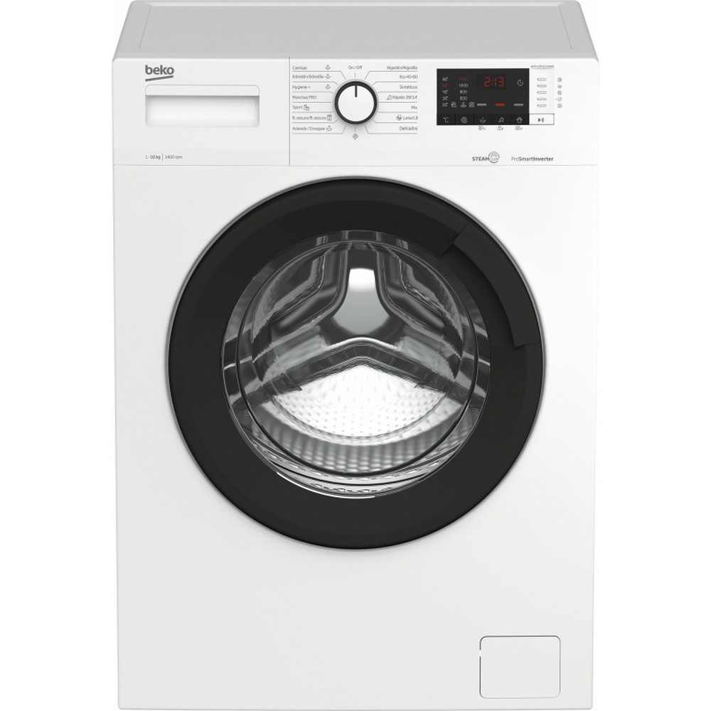 LAVADORA CARGA FRONTAL BLANCA 10 kg y 1400 rpm BEKO WTA10712XSWR