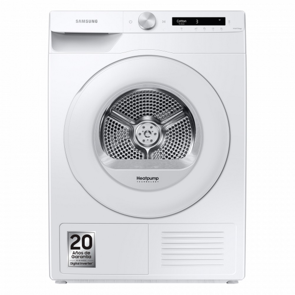 SECADORA CONDENSACION CON BOMBA DE CALOR 9 kg WIFI SAMSUNG DV90T5240TW