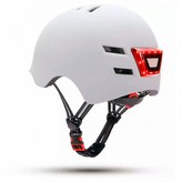 CASCO YOUIN MA1011 CON LED FRONTAL Y TRASERO BLANC