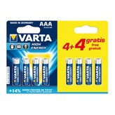 PILA VARTA LR03 AAA 4+4 ALC. LONGLIFE 1 BLISTER