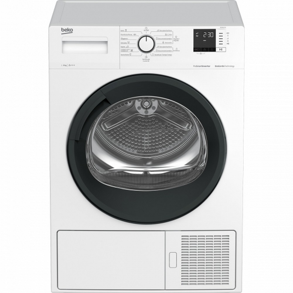 SECADORA CONDENSACION CON BOMBA DE CALOR 8 kg BEKO DS8512CX