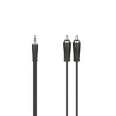 CABLE HAMA 00205110 1X JACK M a 2X RCA M 1,5M