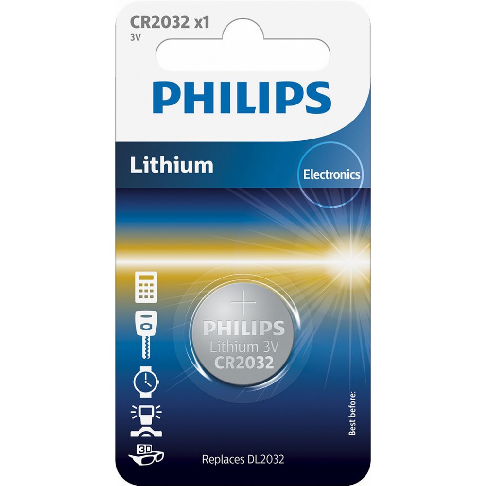 PILA PHILIPS LITHIUM 1xCR2032 3V 1 BLISTER