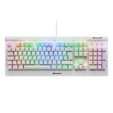 TECLADO SHARKOON SGK3 MECANICO RGB BLANCO GAMING