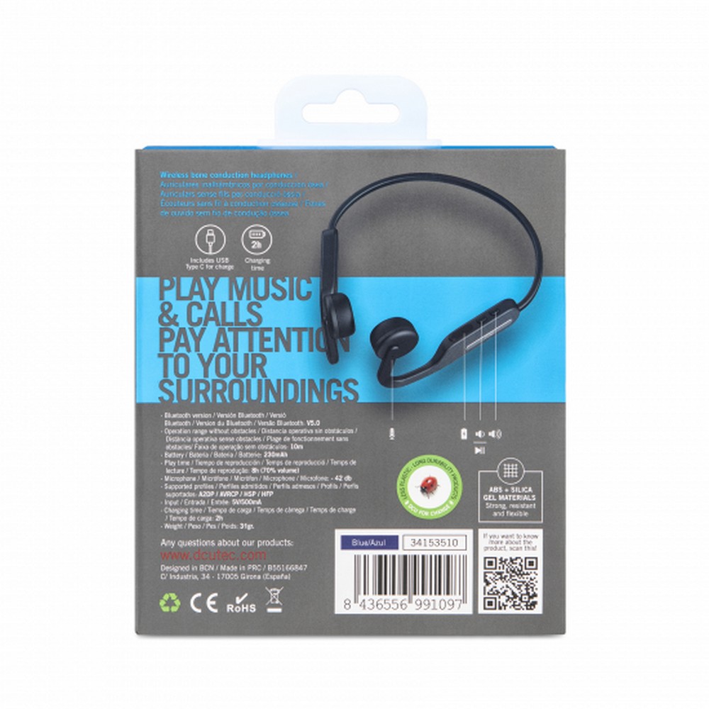 AURICULAR DCU CONDUCCION AZUL 34153510