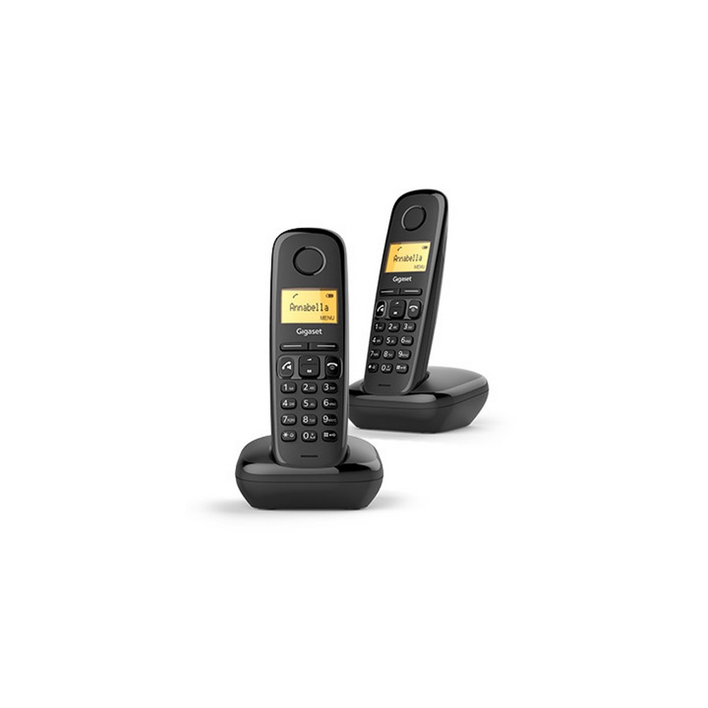 TELEFONO DECT GIGASET A270 BLACK DUO