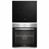 CONJUNTO HORNO CONVENCIONAL + PLACA VITROCERAMICA BEKO BBSE12120XD