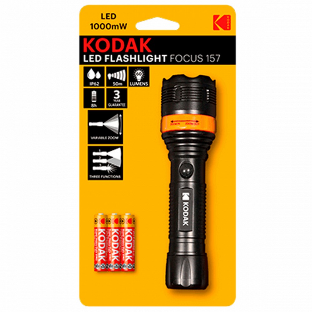 LINTERNA KODAK LED FOCUS 157 HASTA 50 METR 60 LUME - Ítem