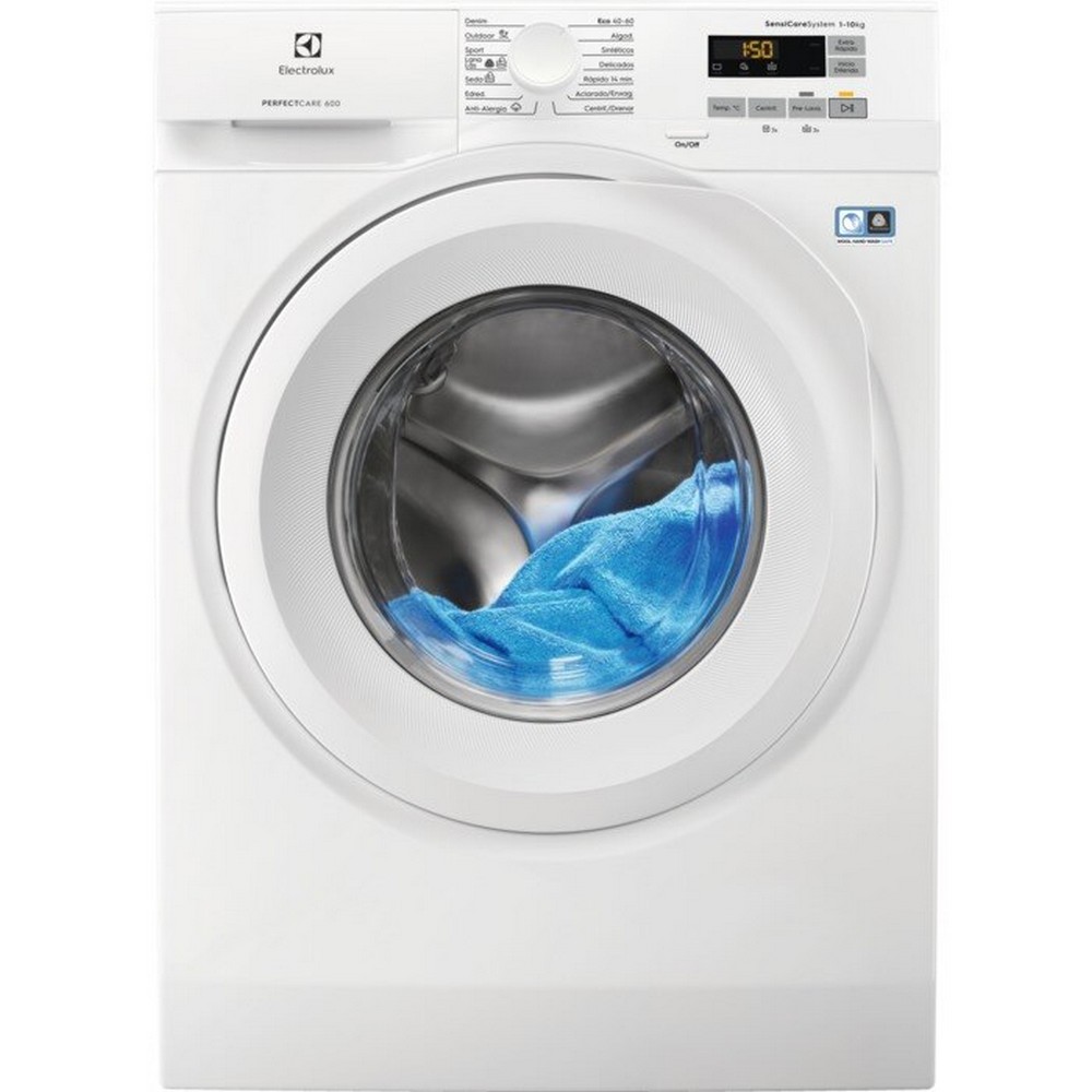 LAVADORA CARGA FRONTAL BLANCA 10 kg y 1400 rpm ELECTROLUX EW6F5142FB