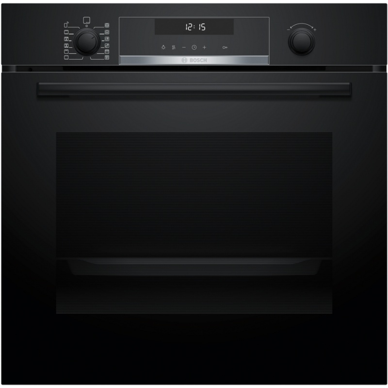 HORNO MULTIFUNCION PIROLITICO CRISTAL NEGRO BOSCH HBG578EB7