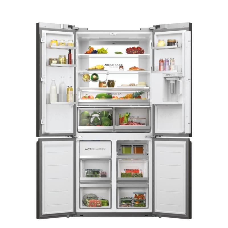 FRIGORIFICO SIDE BY SIDE NO FROST INOX 4 PUERTAS CON DISPENSADOR HAIER HCW7819EHMP 3