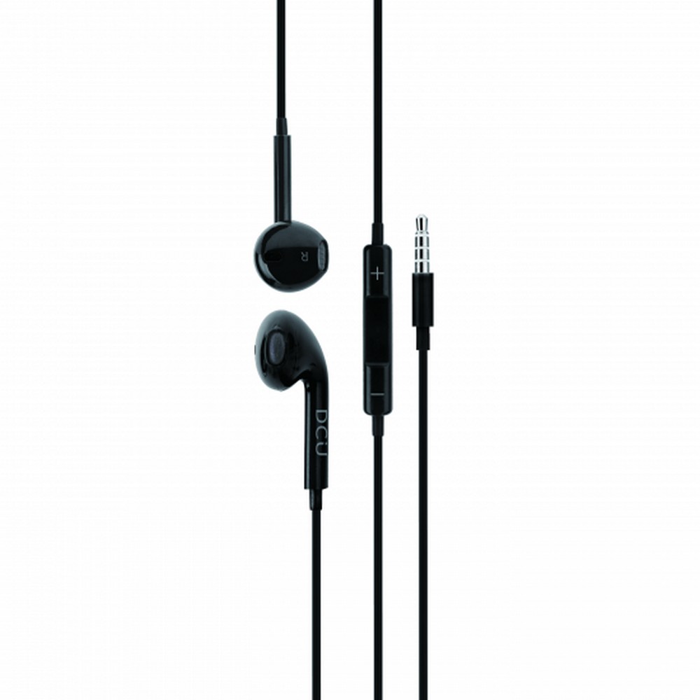 AURICULAR DCU JACK 3,5MM STEREO NEGRO