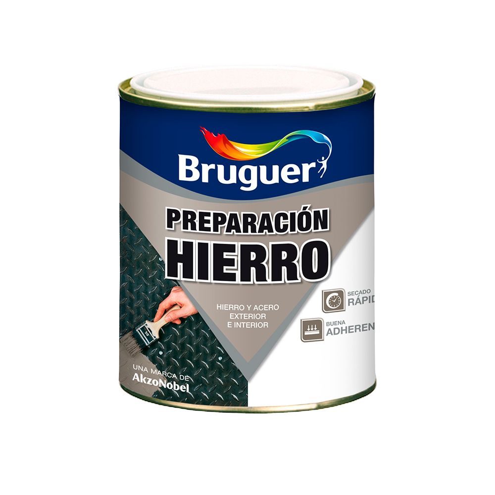 PREPARACION PARA HIERRO-SECADO RAPIDO 0.750L GRIS 5322601 BRUGUER