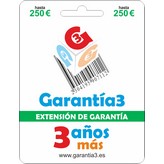 EXTENSION GARANTIA +3 AÑOS G3PD3ES250 HASTA 250€