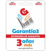 EXTENSION GARANTIA +3 AÑOS G3PD3ES500 HASTA 500€