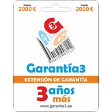 EXTENSION GARANTIA +3A G3PD3ES2000 HASTA 2000€