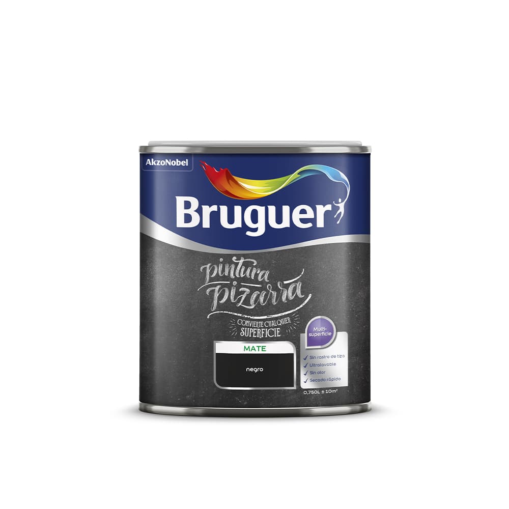 ESMALTE PIZARRAS NEGRO 0,75L 5236734 BRUGUER