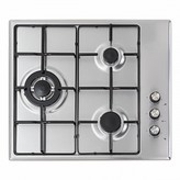 PLACA DE GAS BUTANO 3 FUEGOS INOX VITROKITCHEN EN603LIB