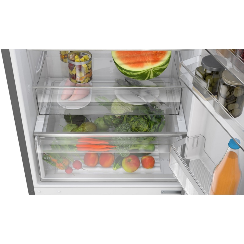 FRIGORIFICO COMBI NO FROST INOX ANTRACITA ANCHO 70 cm BOSCH KGN49OCAF 6