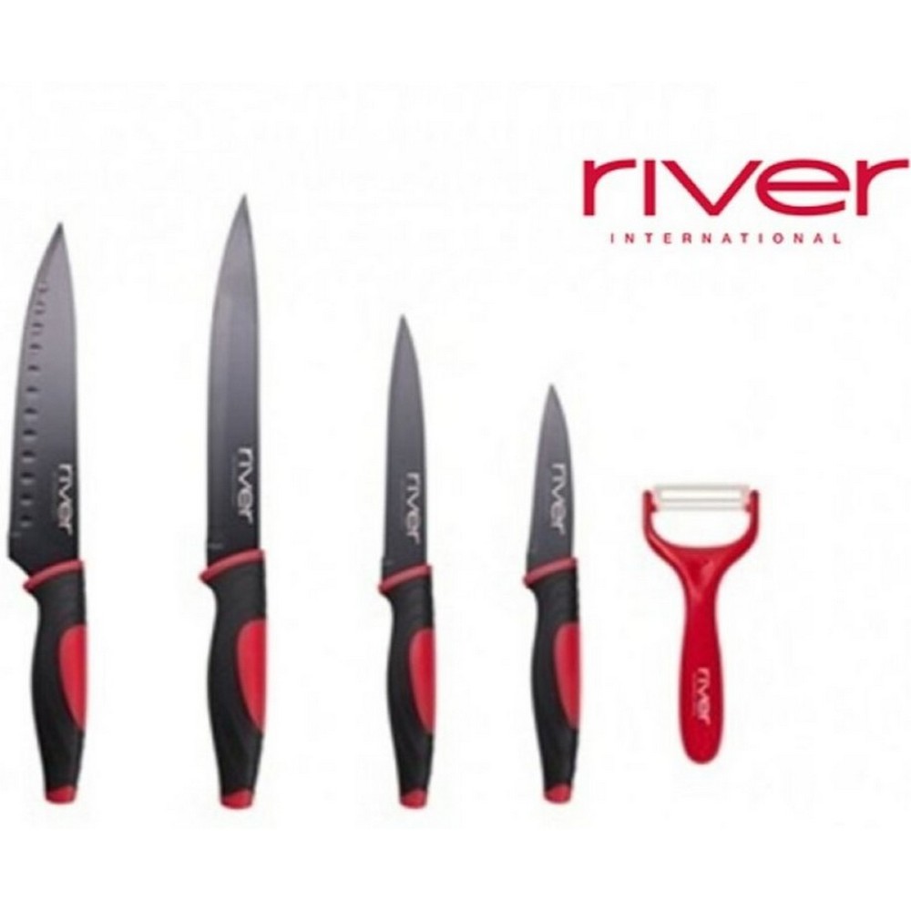 CUCHILLO RIVER CUC-0501-AN SET DE 4 +PELADOR