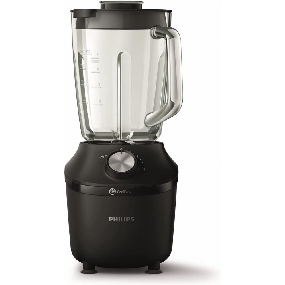 BATIDORA DE VASO PHILIPS HR2291/01 600W 2L V/C NEGRA - Ítem