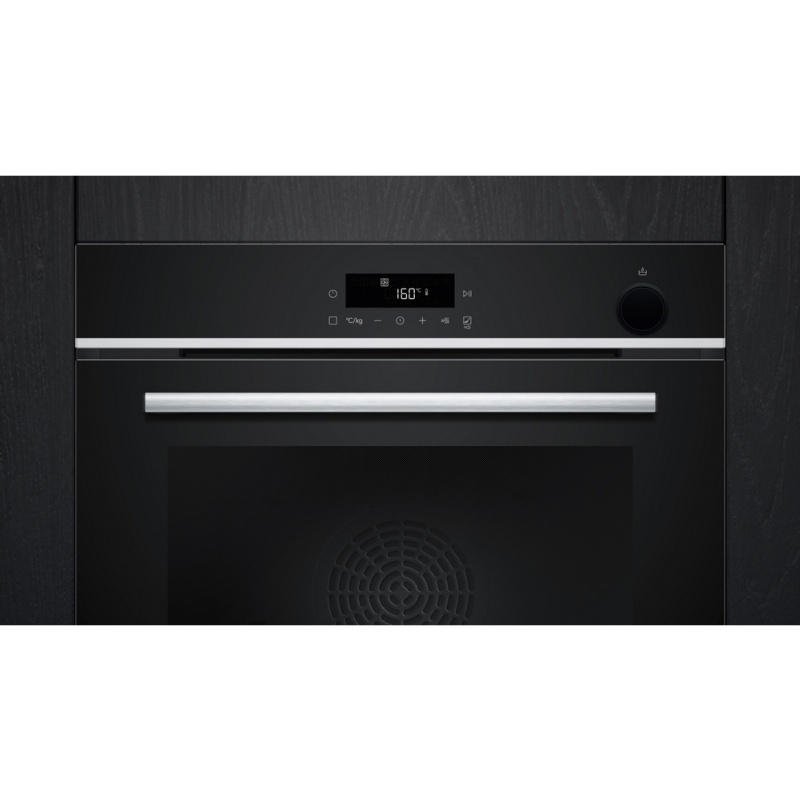 HORNO MULTIFUNCION PIROLITICO CON FUNCION VAPOR CRISTAL NEGRO-INOX SIEMENS HR572GBS3 1