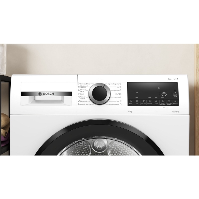 SECADORA CONDENSACION CON BOMBA DE CALOR 9 kg BOSCH WQG24200ES 1