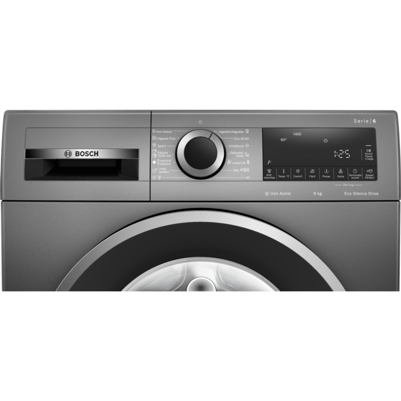 LAVADORA CARGA FRONTAL GRIS FUNDICION 9 kg y 1400 rpm BOSCH WGG244ZRES 2